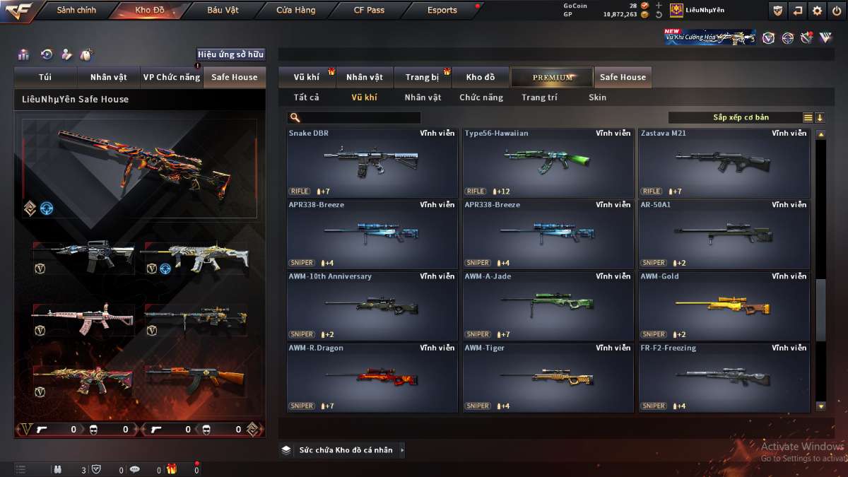 shop acc cf uy tin gia re